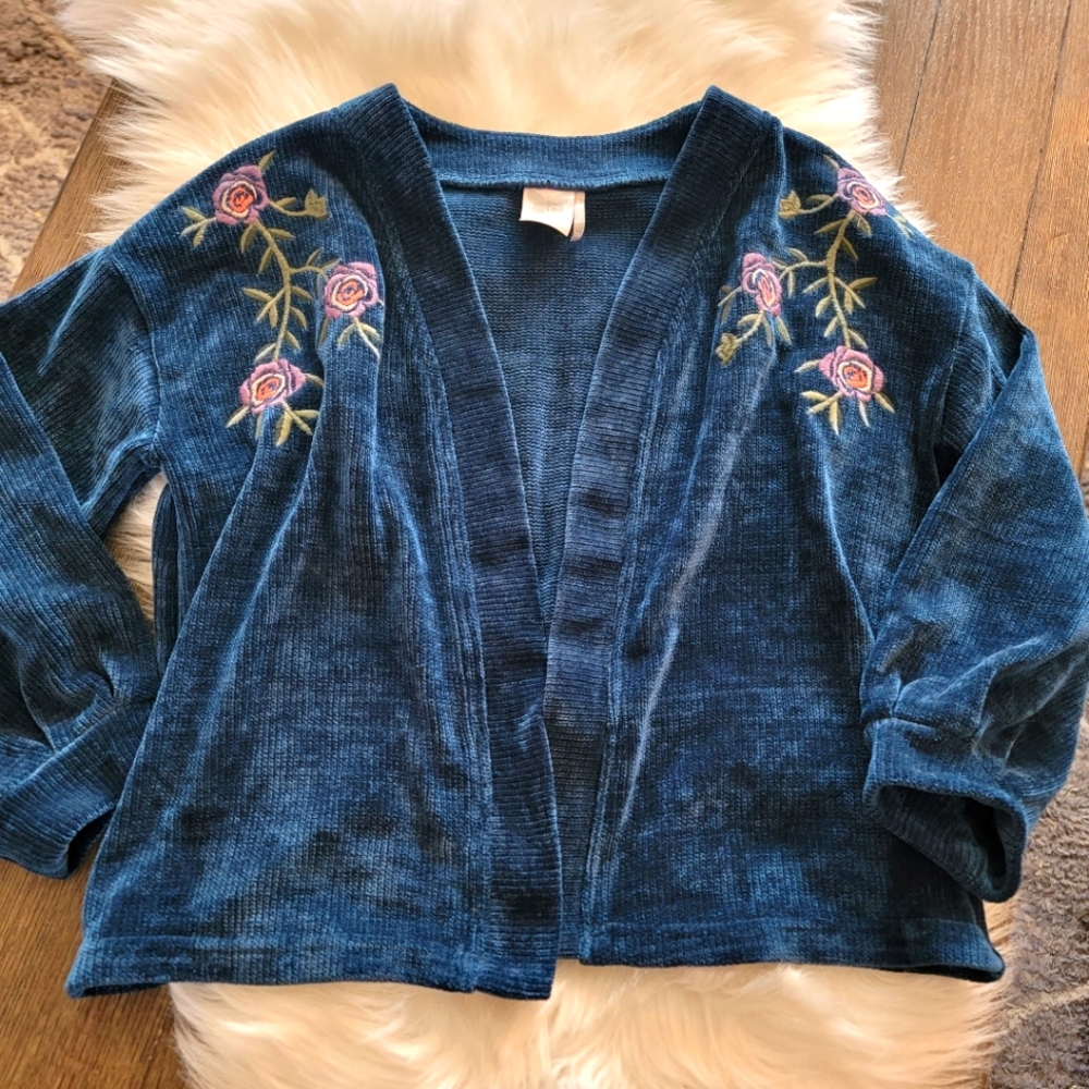 Anthropologie For All Seasons by Paper Crane Open Front Crop Cardigan XL